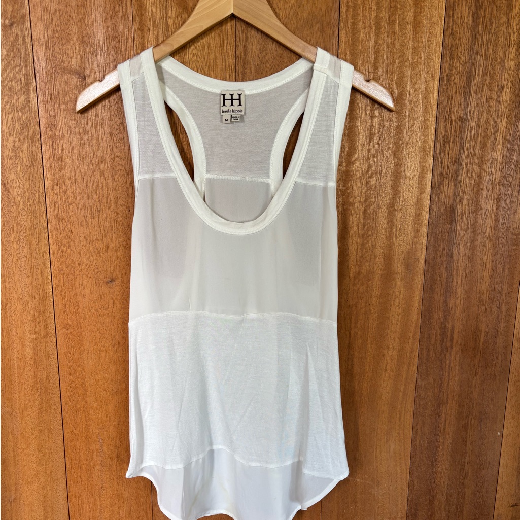 Haute Hippie White Tank Top
